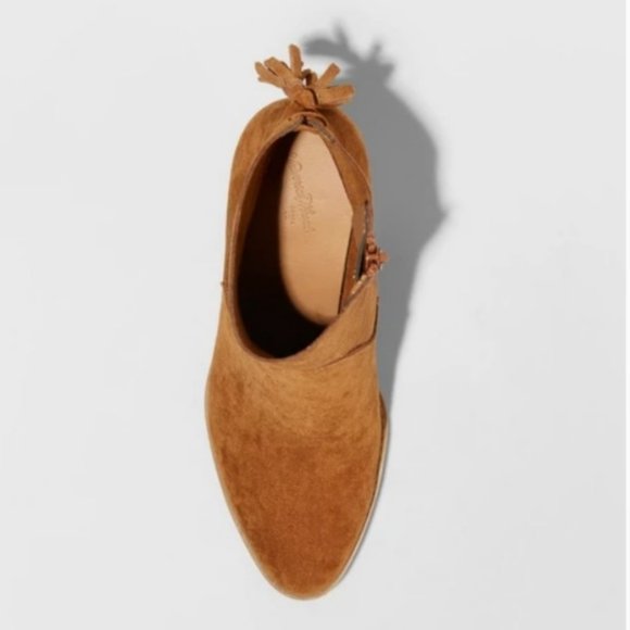 Universal Thread Women's Brown Suede Clare Tassel Heeled Bootie Size 8.5 - Picture 5 of 16